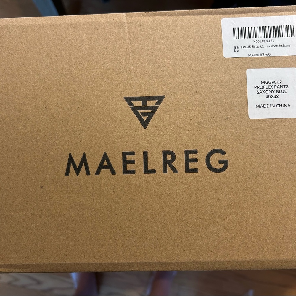 Brand New Fleece-Lined Maelreg Saxony Blue Men's Golf Pants 40x32